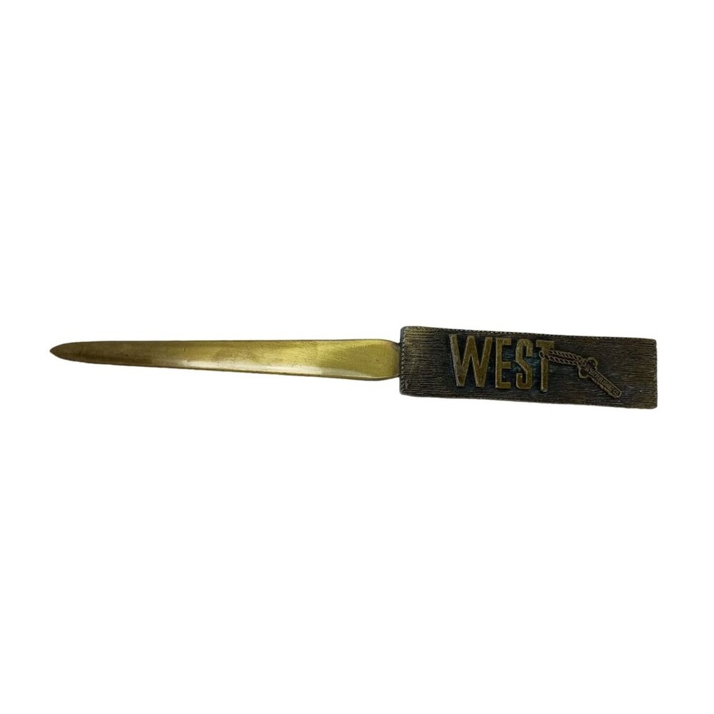 West Publishing Co. Brass Letter Opener Vintage